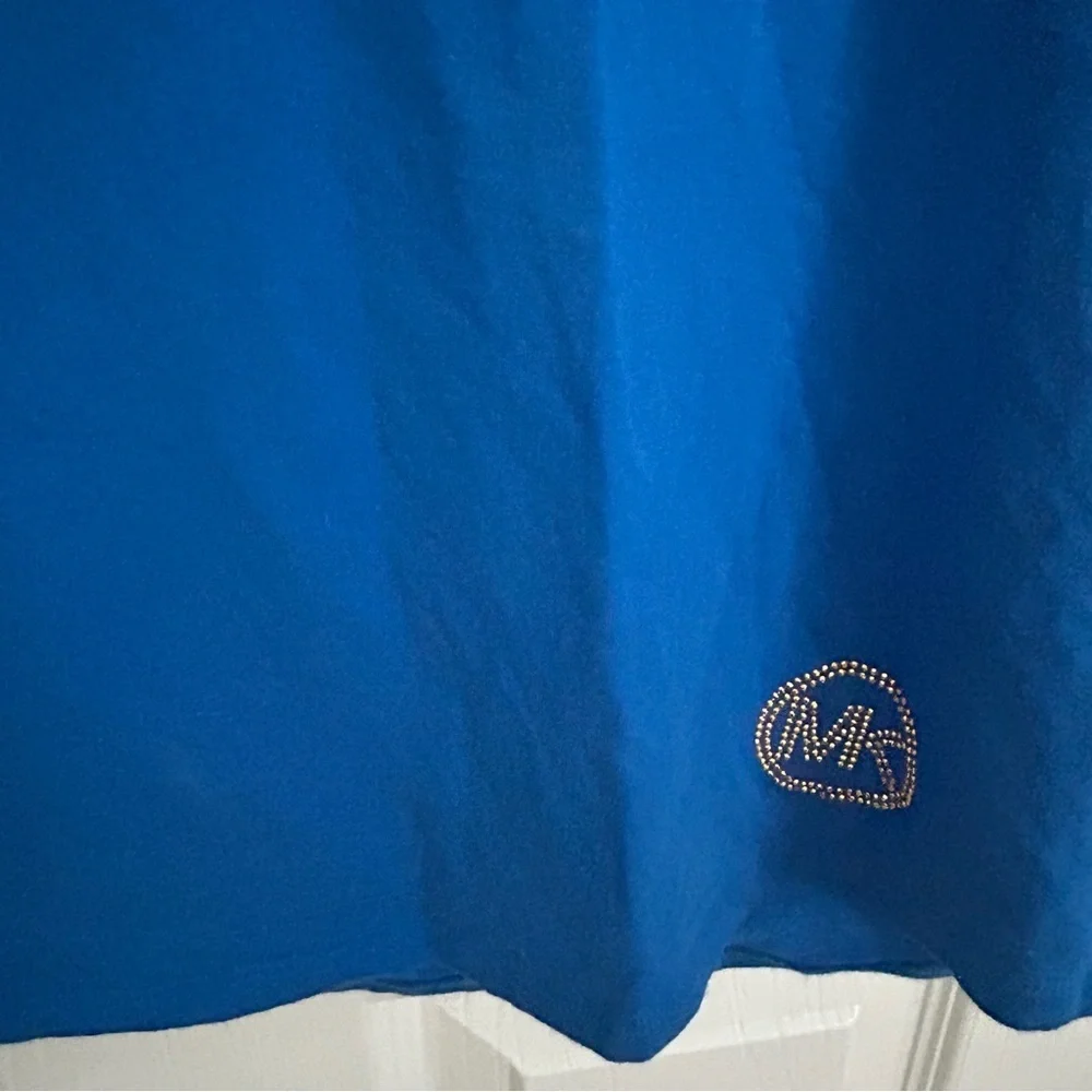 Michael Kors Grecian Blue Shirt Dress | Size Large
